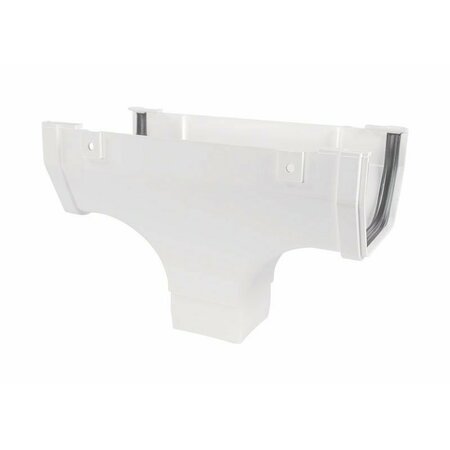 GENOVA PRODUCTS GUTTER DROP OUTLET WHITE HRW107